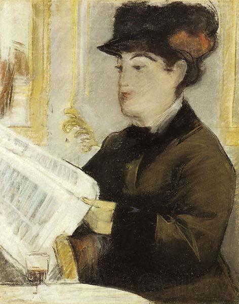 Edouard Manet Femme lisant Norge oil painting art